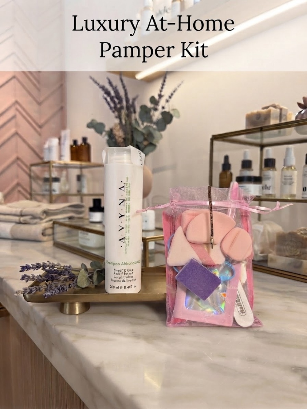 Avyna Shampoo Abbondanza & Custom Beauty Bag